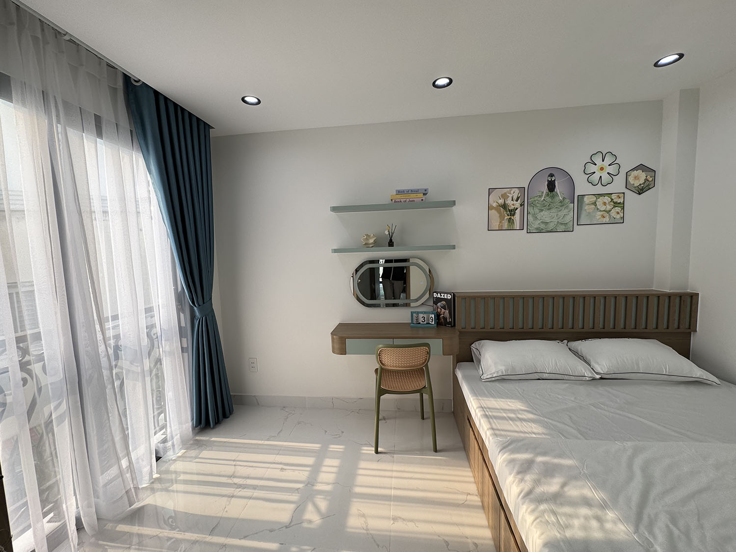 Biệt thự mini 3 lầu, t.kế Tân Cổ Điển, Full n.thất, hẻm ôtô Cầm Bá Thước - Cạnh Phố Ẩm Thực PXLong